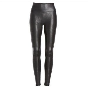 SPANX FAUX LEATHER LEGGINGS BLACK NWT SZ M
